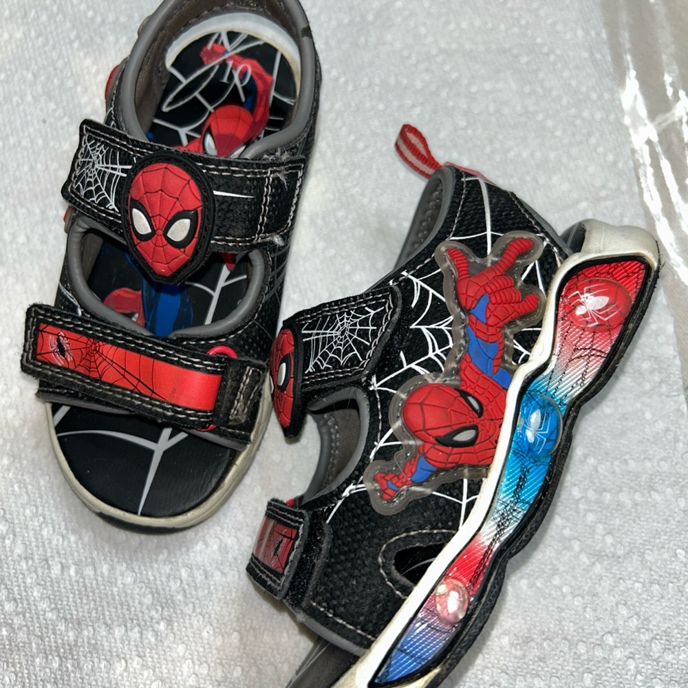 Spider-Man Kids Sandals - Black and Red